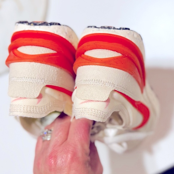 NIKE Waffle One Crater SE Pale Ivory Orange Tennis Shoes Women’s Sneakers - Picture 10 of 12